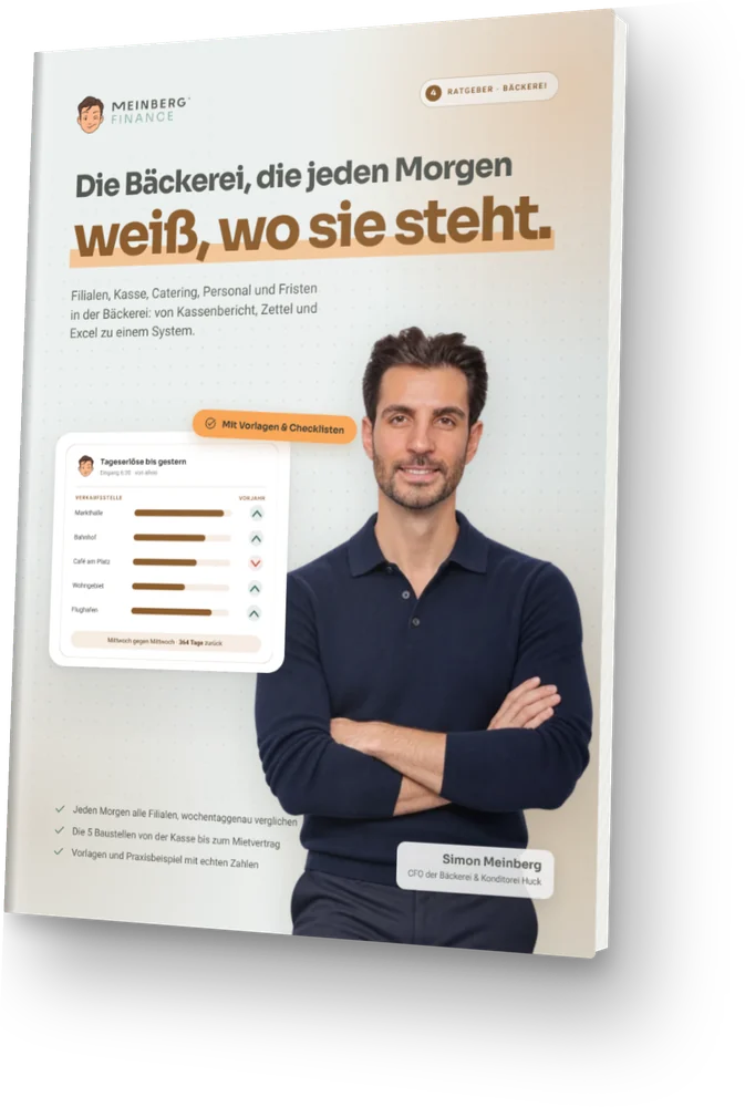 Cover des Ratgebers „Die Bäckerei, die jeden Morgen weiß, wo sie steht.“